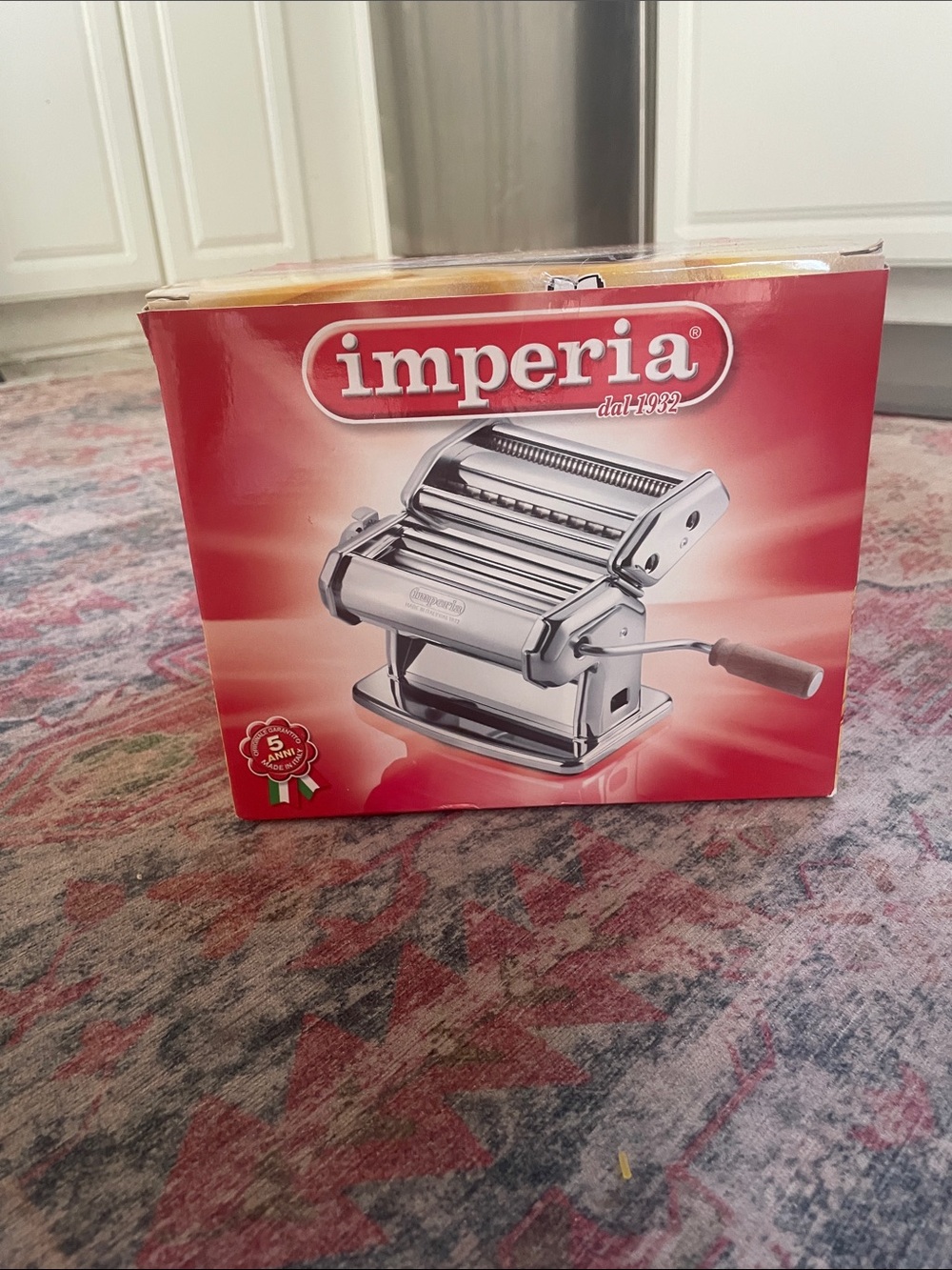 Imperia Stainless Steel Pasta Maker - Red